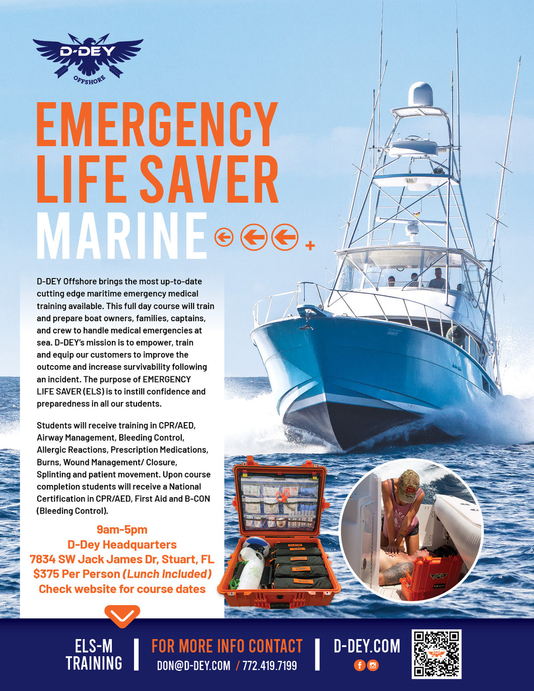 Emergency Life Saver Marine Course / ELS-M in STUART, FL
